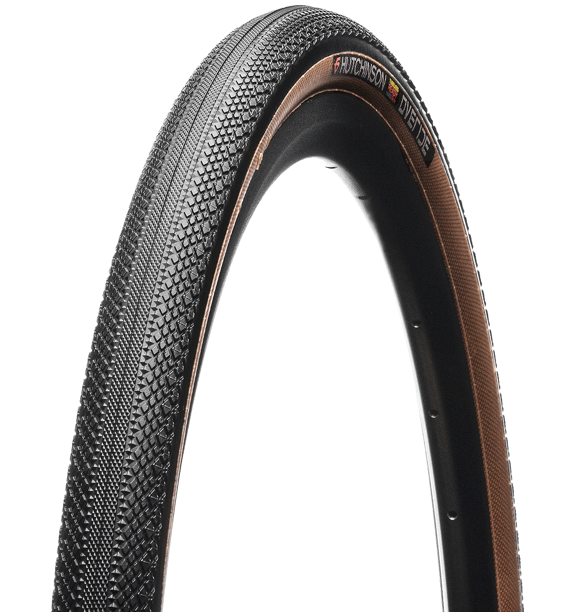 Pneu HUTCHINSON OVERIDE 700x45c Hardskin Tubeless Ready Bege