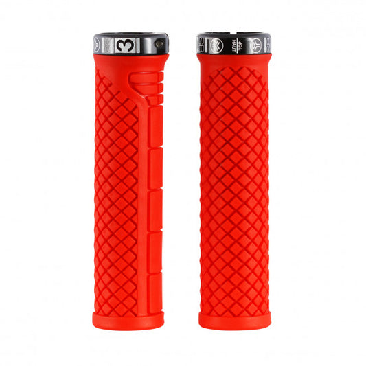 Punhos SB3 SHARK Lock-On 132 mm Vermelho