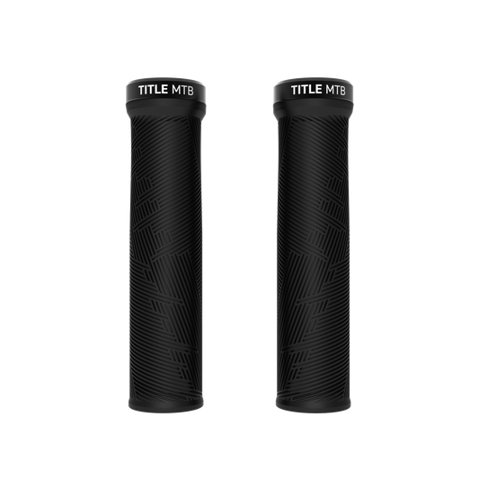 Grips Title MTB FORM Lock-On Preto - par vista de frente