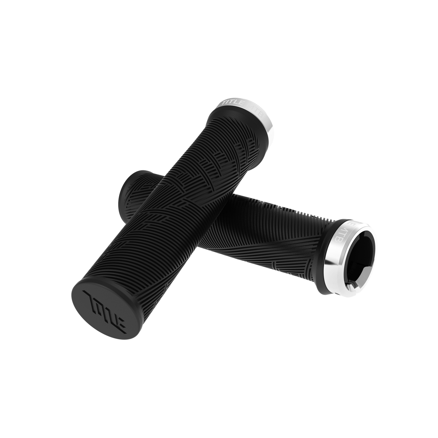 Grips Title MTB FORM Lock-On Noir à collier chromé
