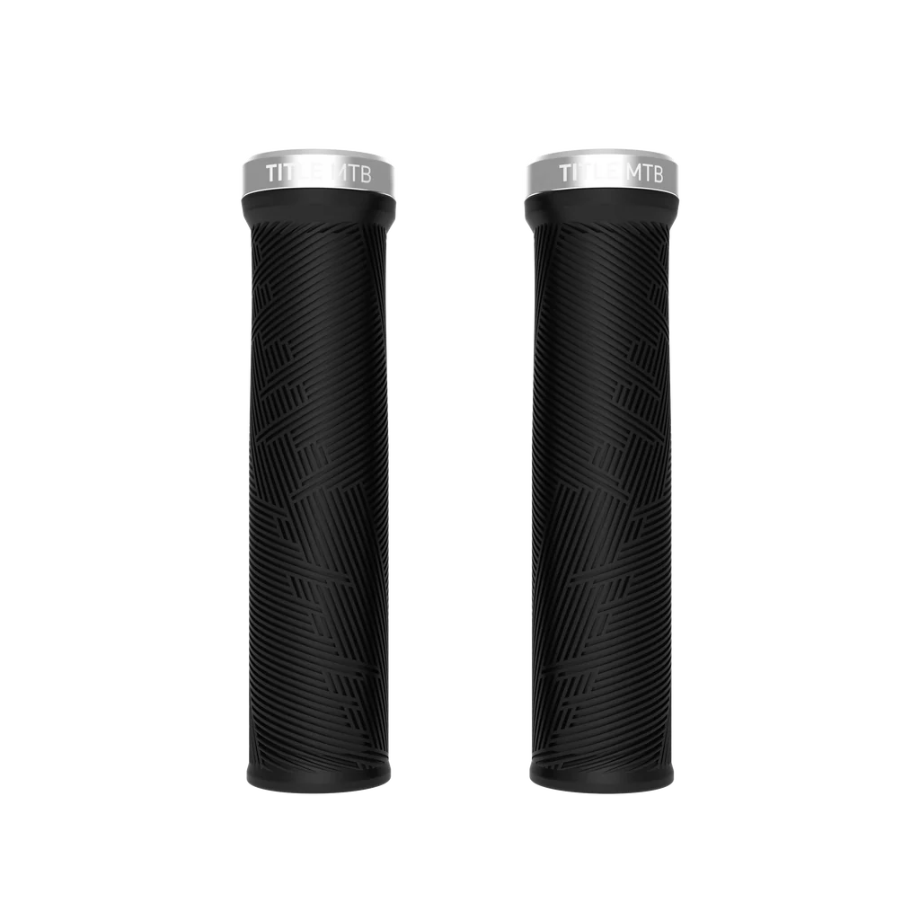 Grips TITLE FORM Lock On Noir/Chrome