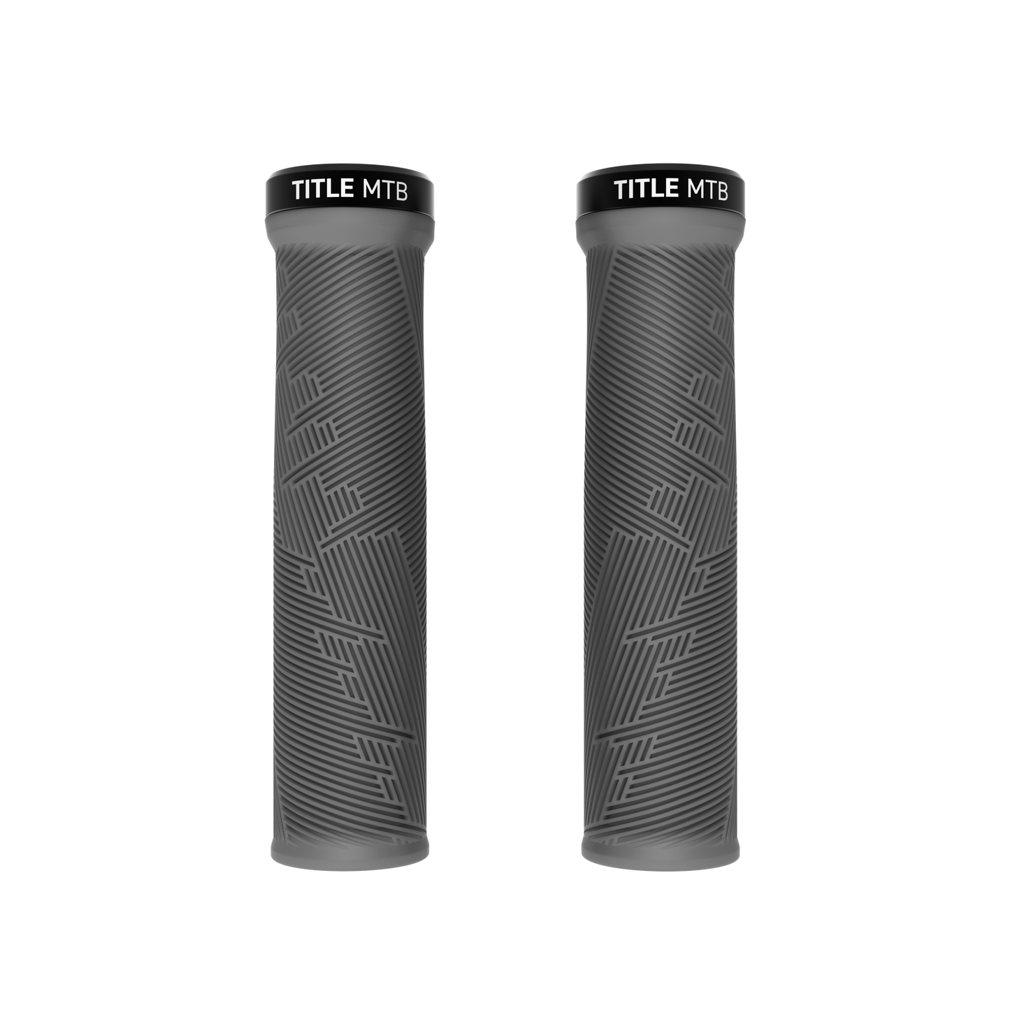 Grips Title MTB FORM Lock-On Gris - paire vue de face