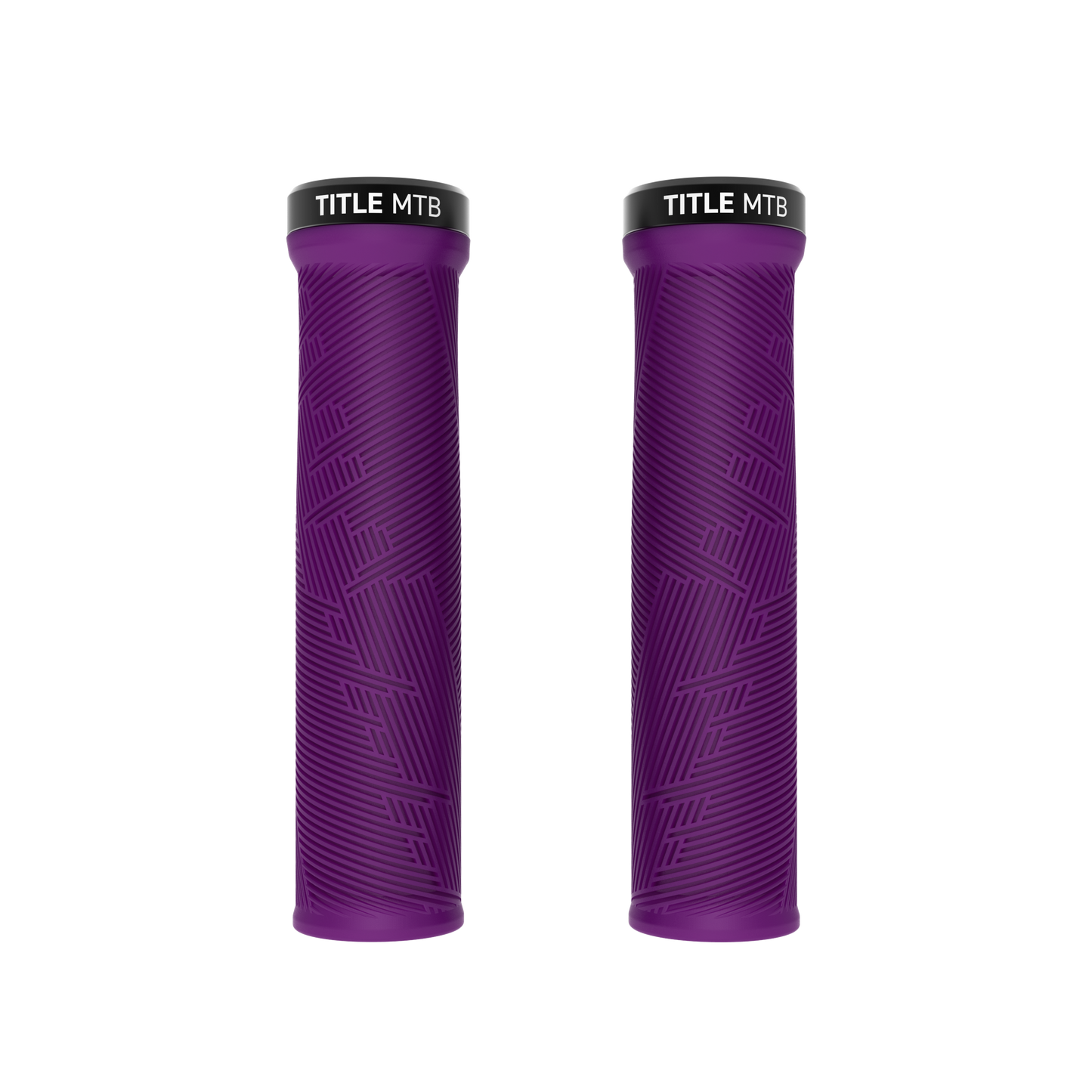 Grips Title MTB FORM Lock-On Violet - paire vue de face