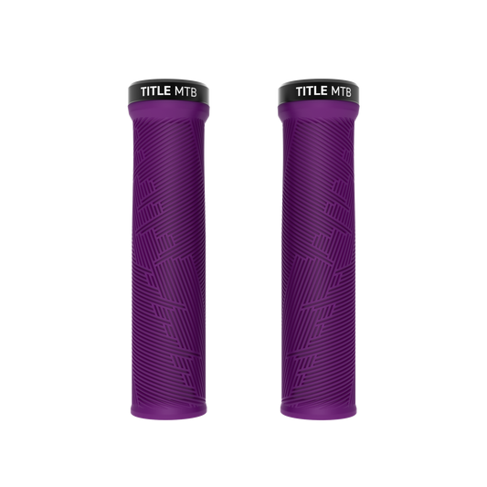 Grips Title MTB FORM Lock-On Violeta - par vista de frente