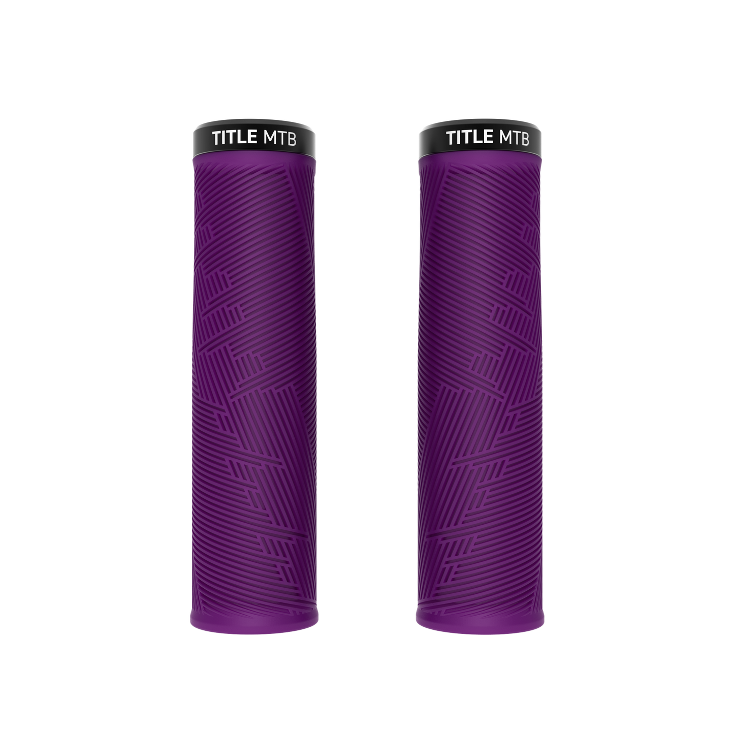 Grips Title MTB FORM Lock-On XL Violet - paire vue de face