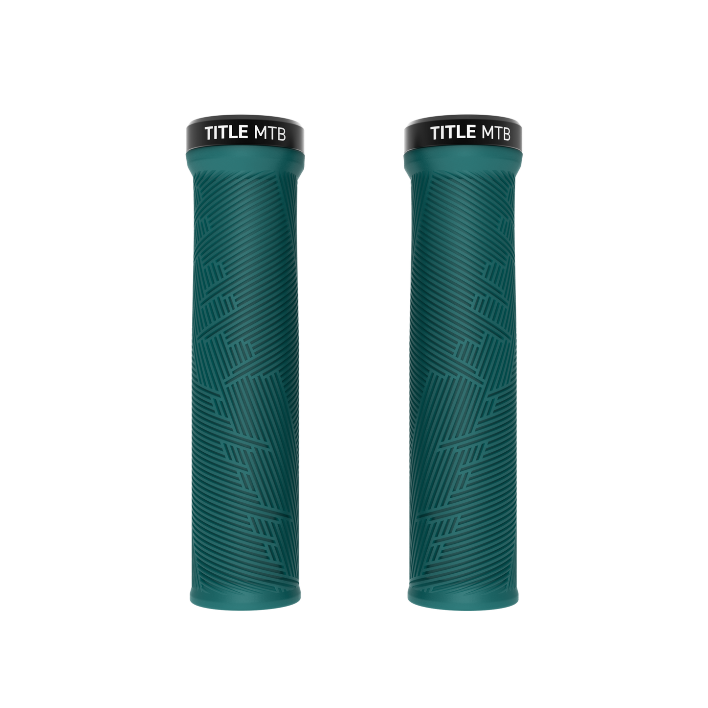 Grips Title MTB FORM Lock-On Turquoise - paire vue de face
