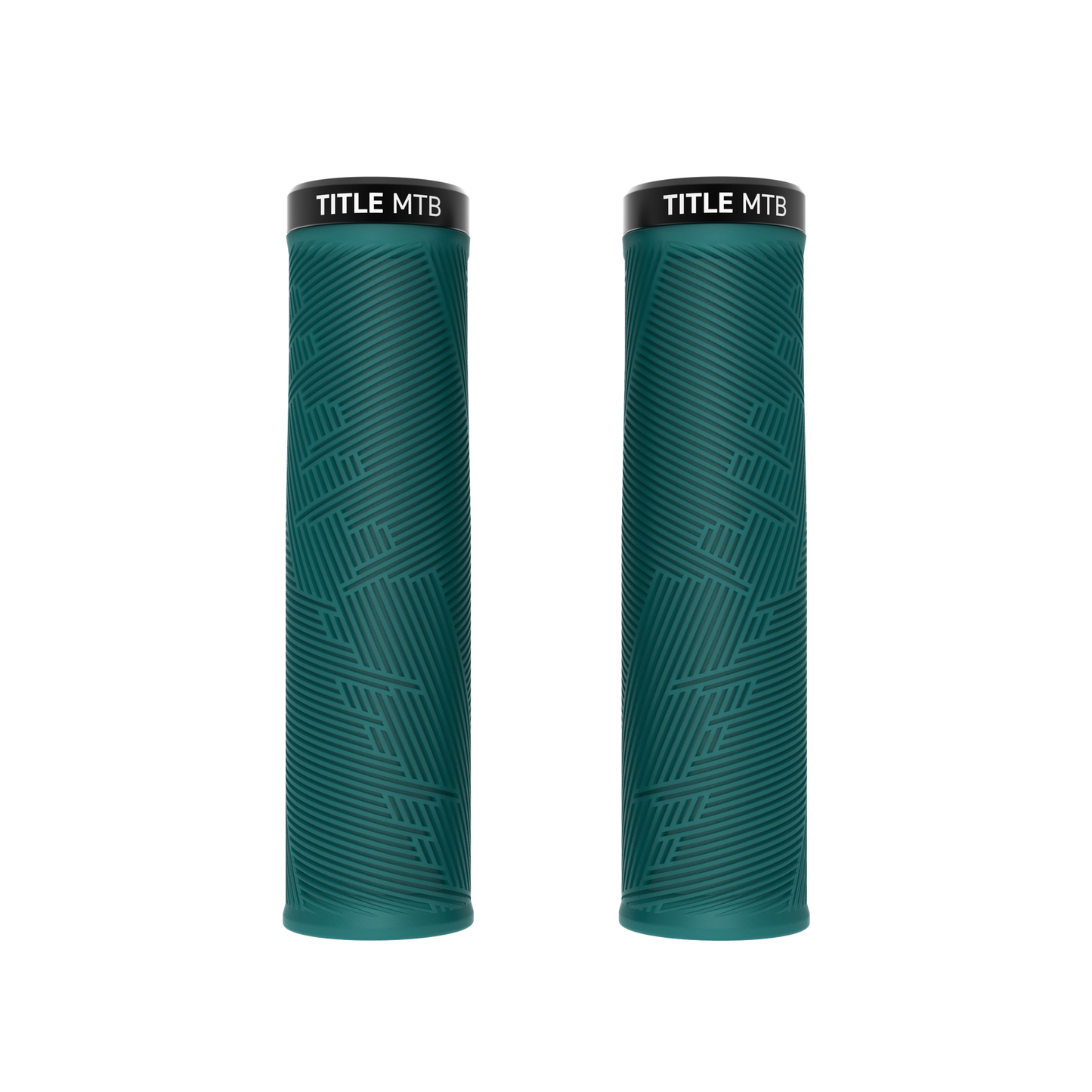 Grips Title MTB FORM Lock-On XL Turquoise - paire vue de face