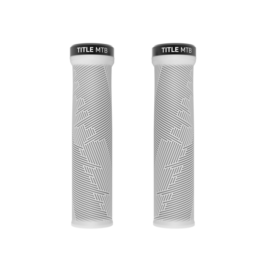 Grips Title MTB FORM Lock-On Branco - par vista de frente