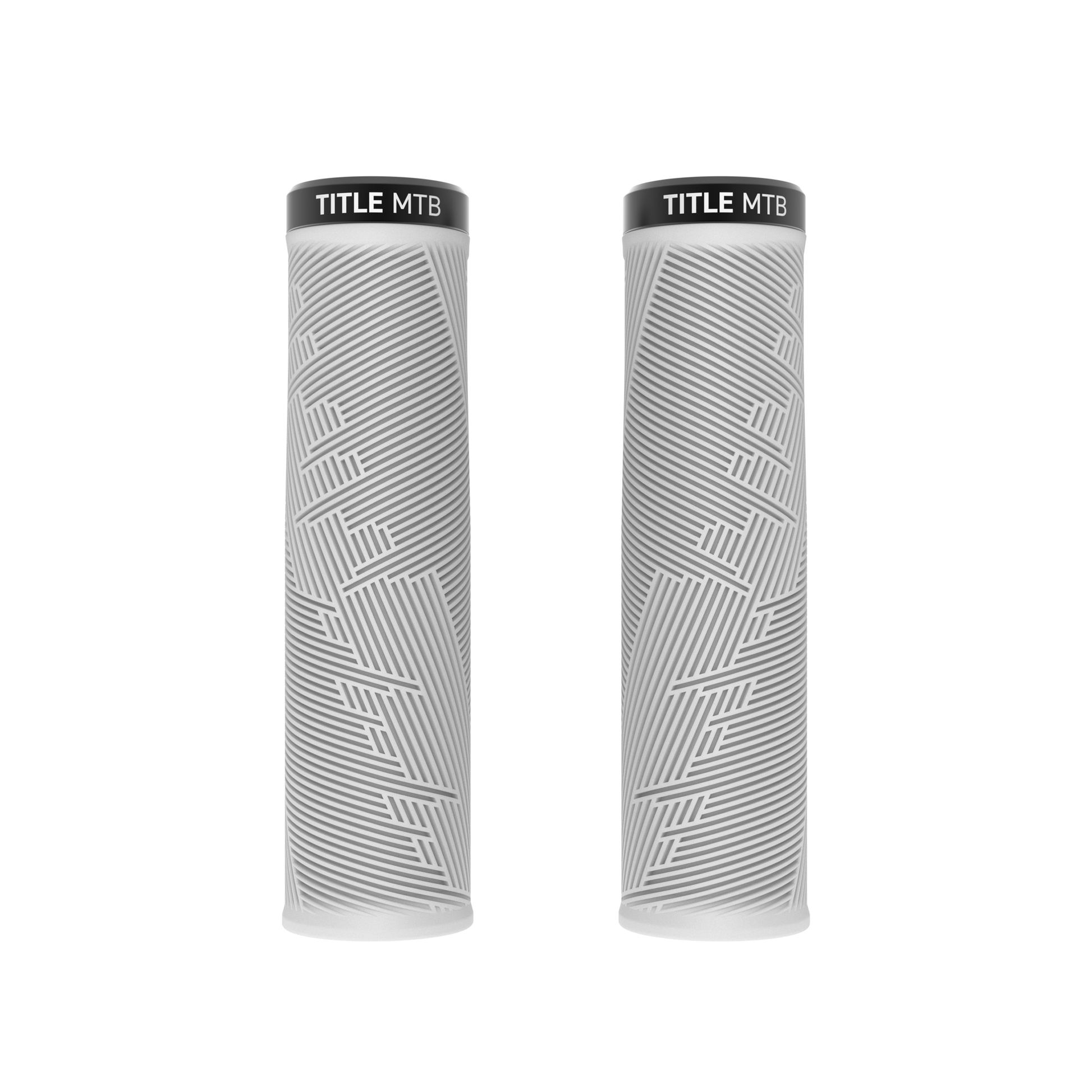 Grips Title MTB FORM Lock-On XL Blanc - paire vue de face