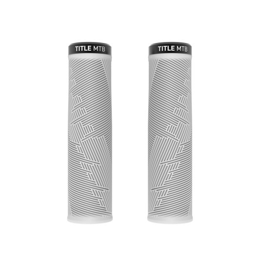 Grips Title MTB FORM Lock-On XL Branco - par vista de frente