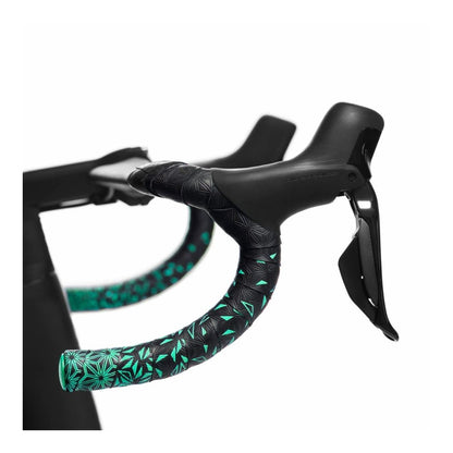 Fita de guiador SUPACAZ SUPER STICKY KUSH STAR FADE Preto/Turquesa