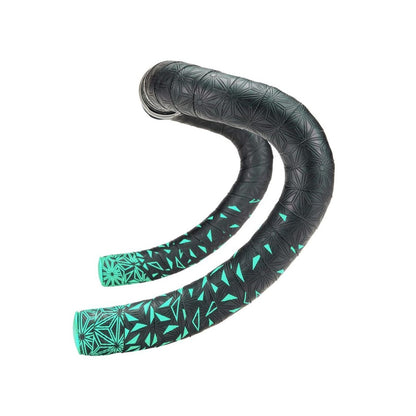 Fita de guiador SUPACAZ SUPER STICKY KUSH STAR FADE Preto/Turquesa