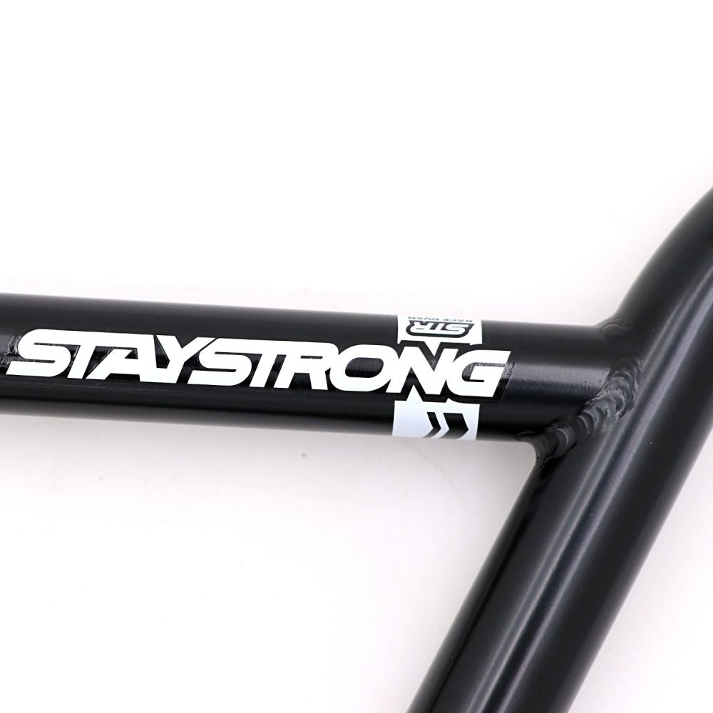 Guiador BMX STAYSTRONG Chevron Straight Race Black Ø22.2mm