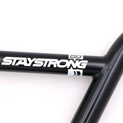 Guiador BMX STAYSTRONG Chevron Straight Race Black Ø22.2mm