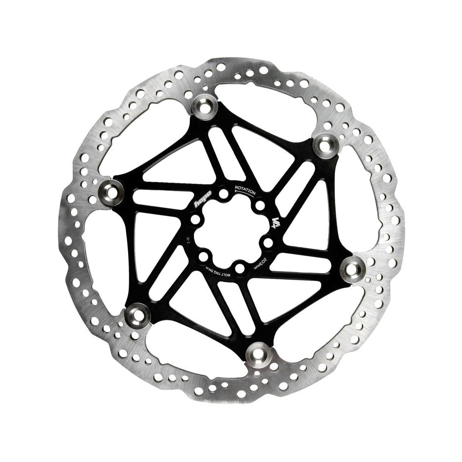 Disco flutuante ventilado HOPE V4 de 3,3 mm com 6 furos