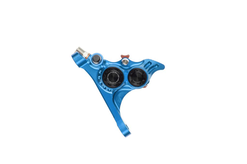 Pinça de travão dianteira HOPE RX4+ SL FMF (+20) 70mm 4 Pistões DOT Azul