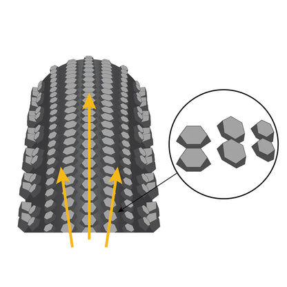Pneu ENVE HEX CARAPACE 700c Tubeless Ready Bege