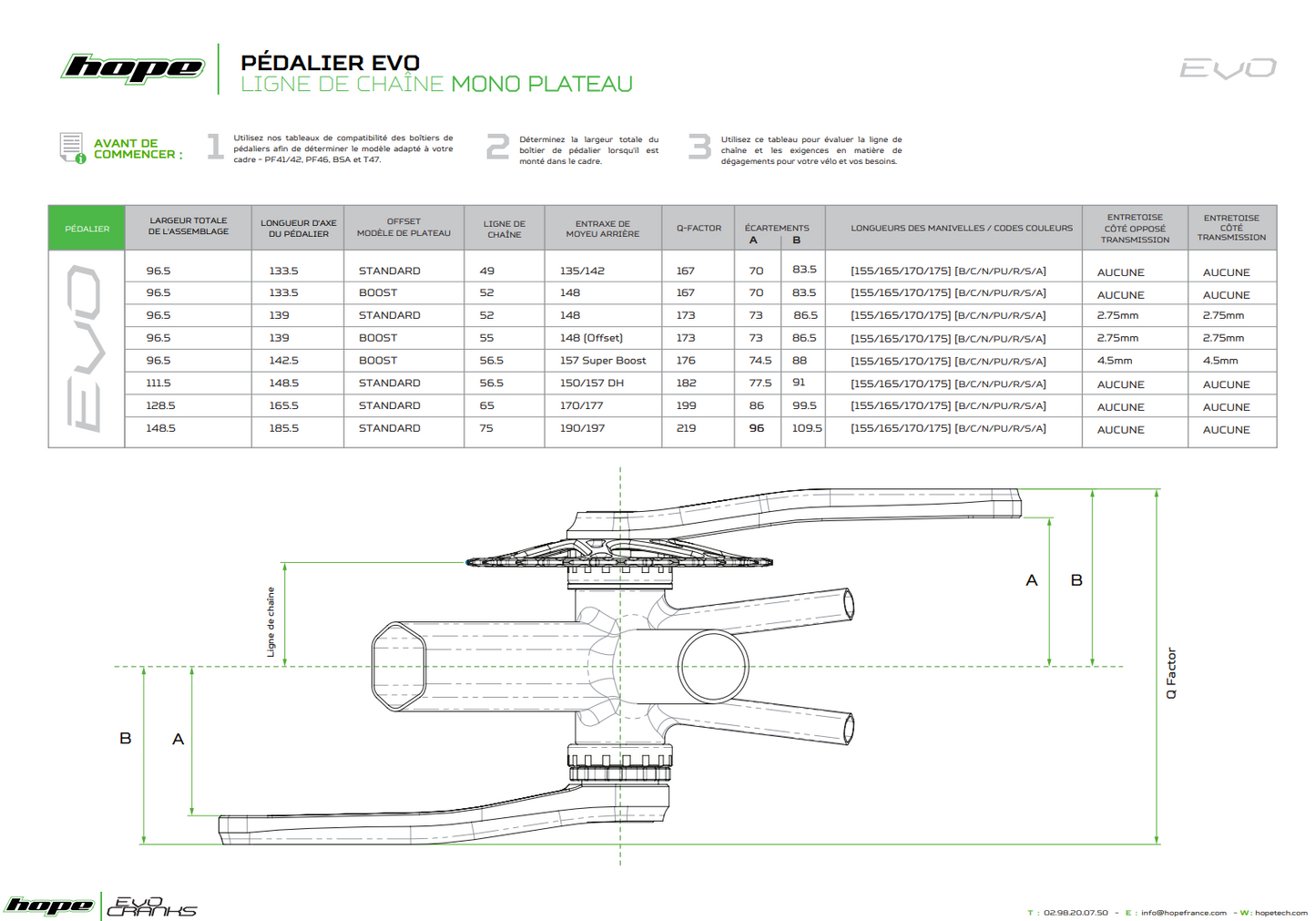 Pedaleira HOPE EVO 68/73 mm (sem estrela)