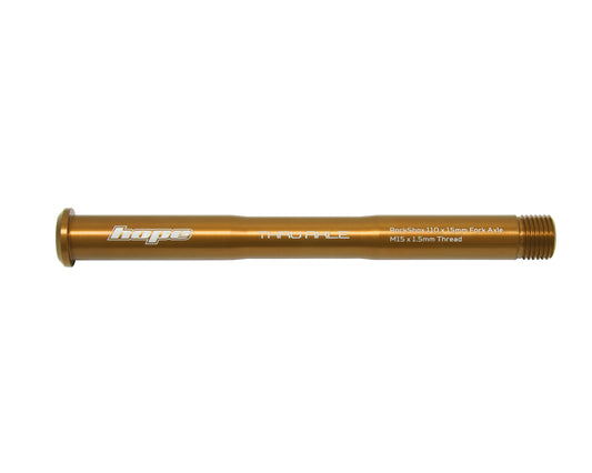 Eixo da roda dianteira HOPE para forquilha de bronze ROCKSHOX Pike/Lyric/Zeb