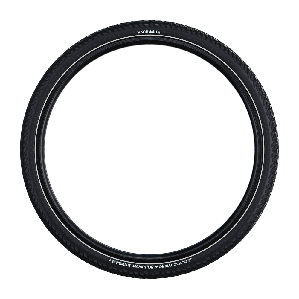Pneu macio SCHWALBE MARATHON MONDIAL 27.5x2.40 ADDIX V-Guard Reflex Tubeless Ready