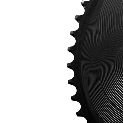 Par de Pratos 12V ALUGEAR AERO 110 BCD para Shimano GRX Preto