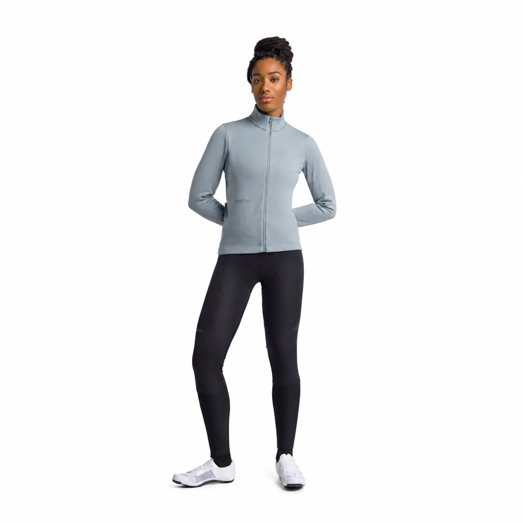 Casaco SPORTFUL CLASSIC 2 de senhora cinzento, vista de corpo inteiro sobre fundo branco