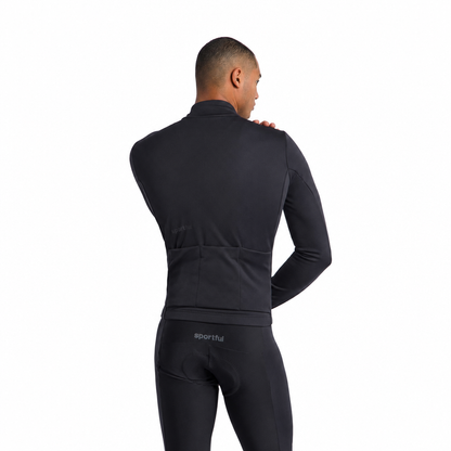 Casaco SPORTFUL CLASSIC 2 preto, vista de costas sobre fundo branco