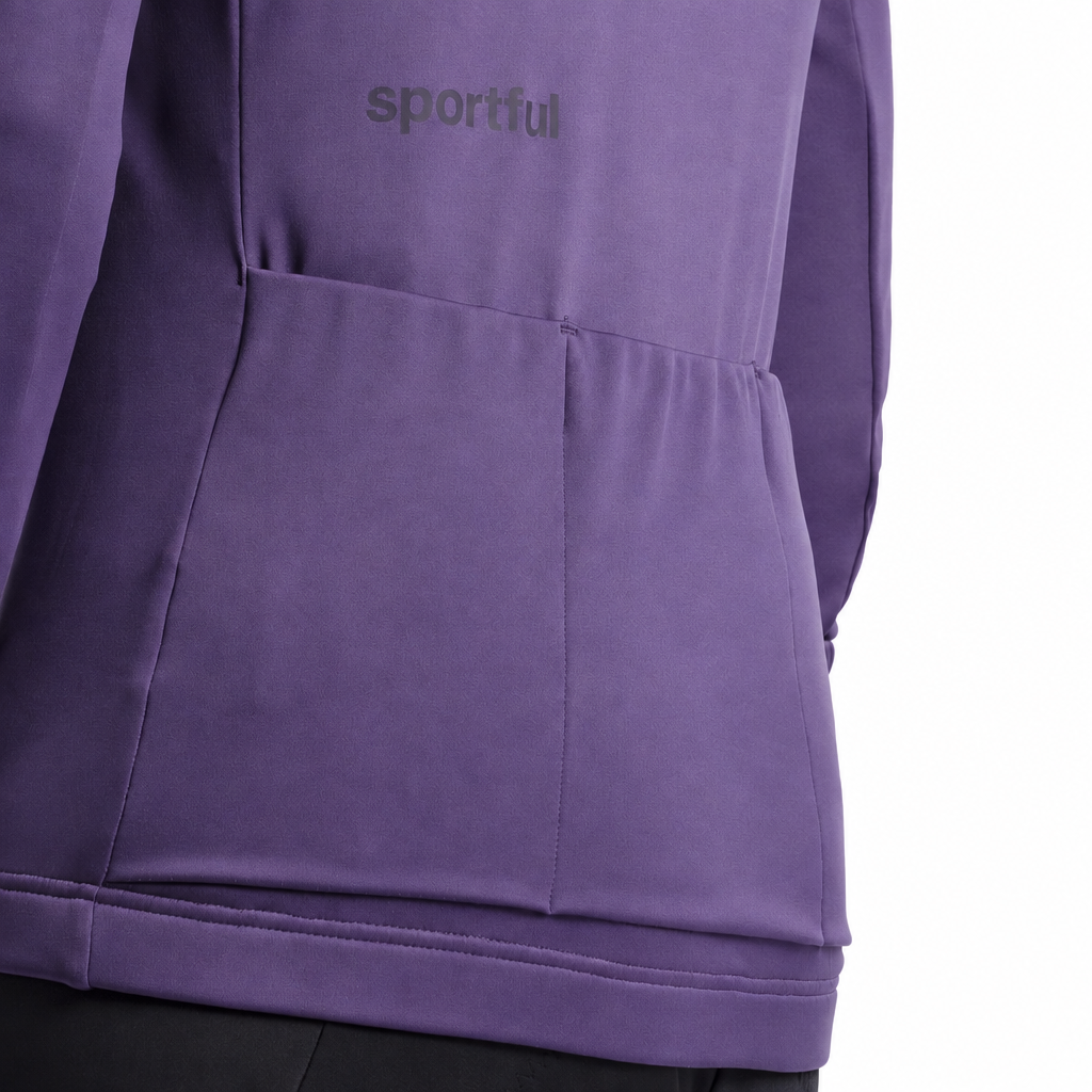 Casaco de senhora SPORTFUL CLASSIC 2 violeta, bolsos traseiros sobre fundo branco