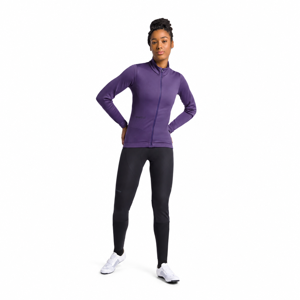 Casaco de senhora SPORTFUL CLASSIC 2 violeta, vista de corpo inteiro sobre fundo branco