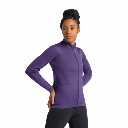 Casaco de senhora SPORTFUL CLASSIC 2 violeta, vista a três quartos sobre fundo branco