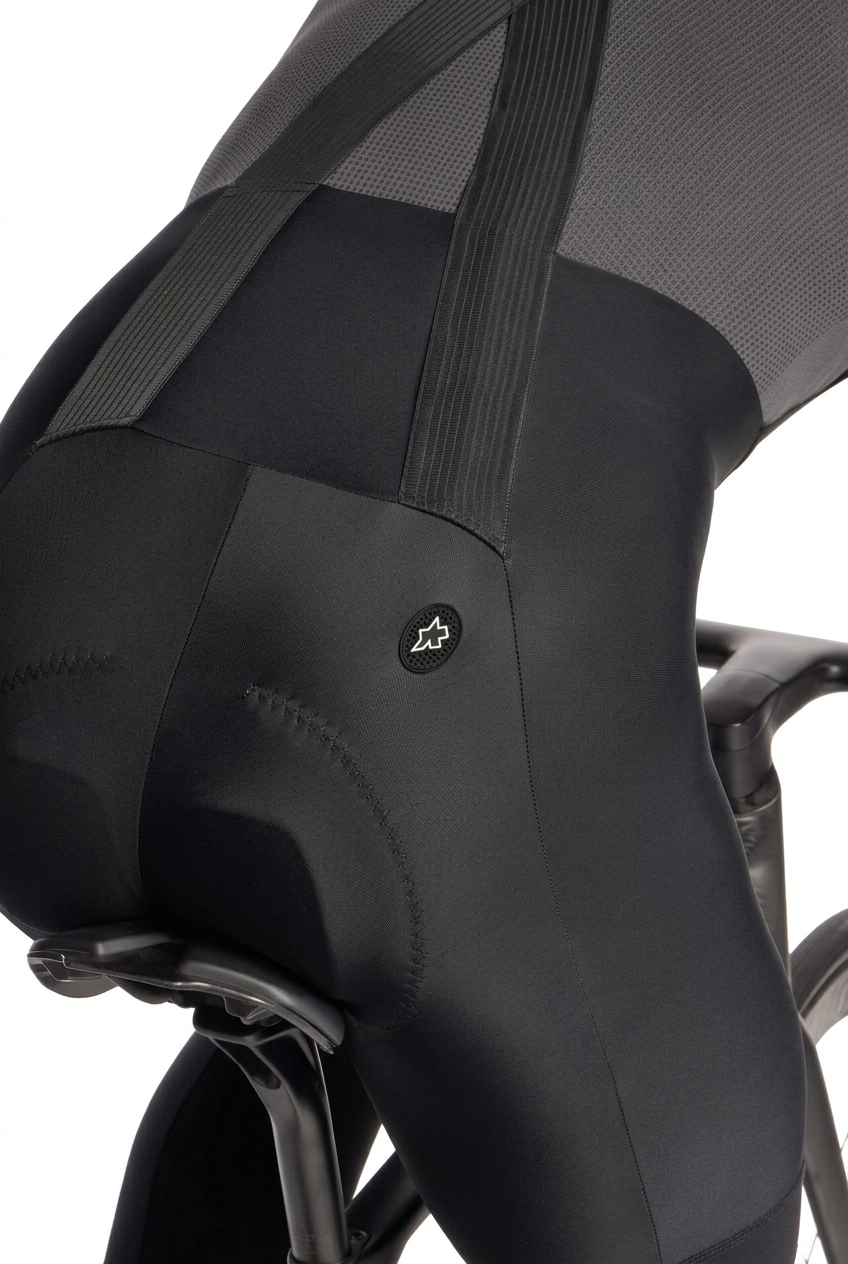Calção Longo com Bretelas ASSOS MILLE GT SPRING FALL S11 Preto