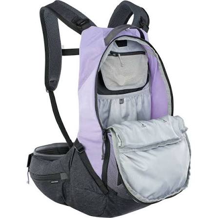 Mochila com proteção dorsal EVOC TRAIL PRO 16L Roxa