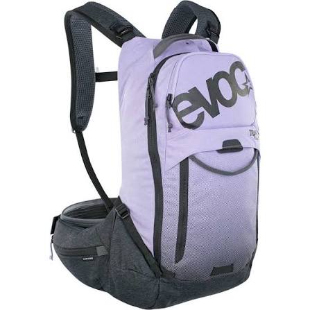 Mochila com proteção dorsal EVOC TRAIL PRO 16L Roxa