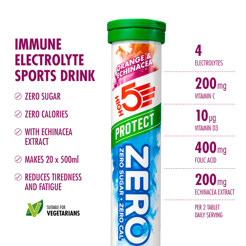 3x20 Pacote HIGH5 ZERO VARIETY PACK Pastilhas de frutos vermelhos cafeína/limão/laranja