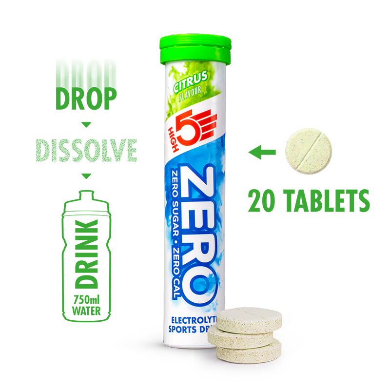 3x20 Pacote HIGH5 ZERO VARIETY PACK Pastilhas de frutos vermelhos cafeína/limão/laranja