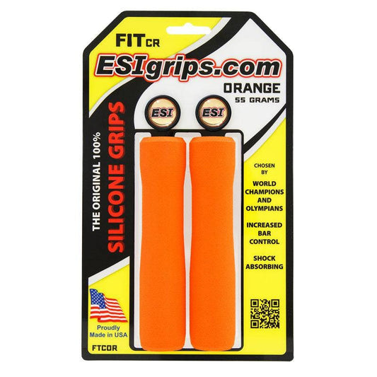 Punhos ESI FIT CR (CHUNKY/RACER'S EDGE COMBO) 130 mm Laranja