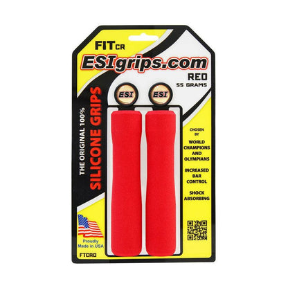 Grips ESI FIT CR (CHUNKY/RACER'S EDGE COMBO) 130 mm Vermelho