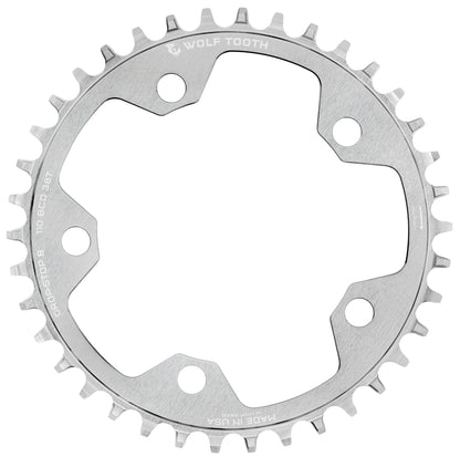 Prato Mono WOLF TOOTH DROP-STOP B GRAVEL/CX 110mm Raw Silver