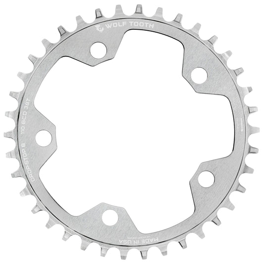 WOLF TOOTH DROP-STOP B GRAVEL/CX 110mm Prata Bruta Mono Deck