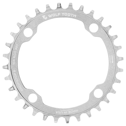 Prato Mono WOLF TOOTH DROP-STOP B 104mm Raw Silver