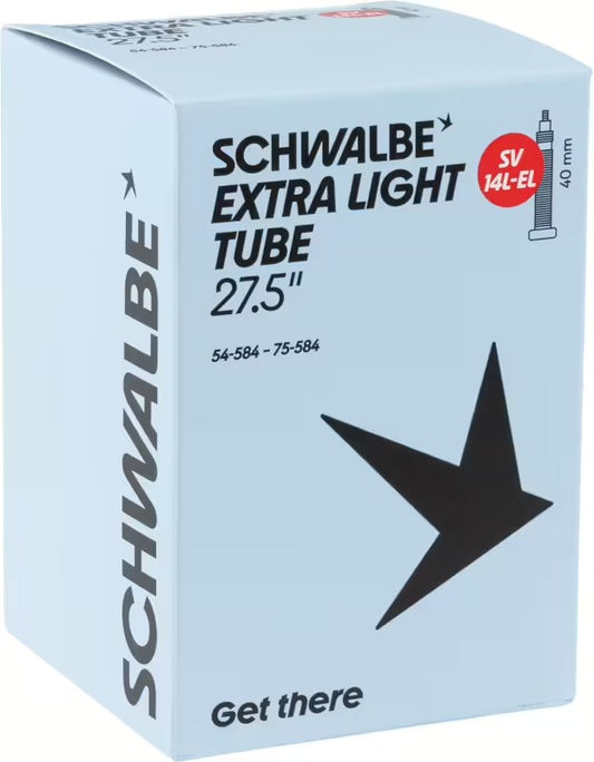 Câmara de ar SCHWALBE EXTRA LIGHT SV 14L 27,5/29x2,10/3 Presta 40 mm