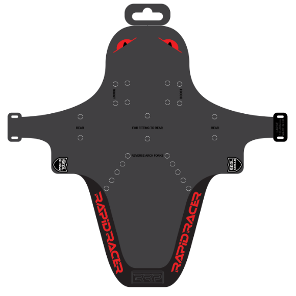 Guarda-lamas RRP EnduroGuard Standard (forquilhas 80 a 120 mm) Preto/Vermelho