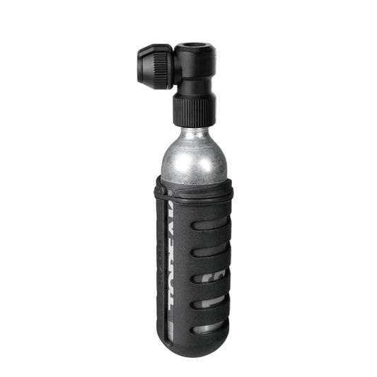 TOPEAK NANO AIRBOOSTER L Tampa de percussão de CO2 + cartucho de CO2 roscado de 16 g (x1)