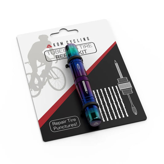 Kit de reparação Tubeless Iridescent da KOM CYCLING