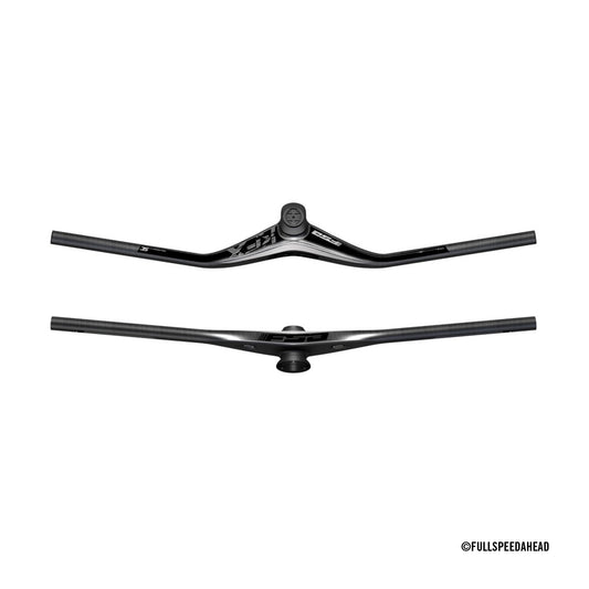 Guiador plano de carbono FSA KFX SIC 65mm x 780mm Carbono