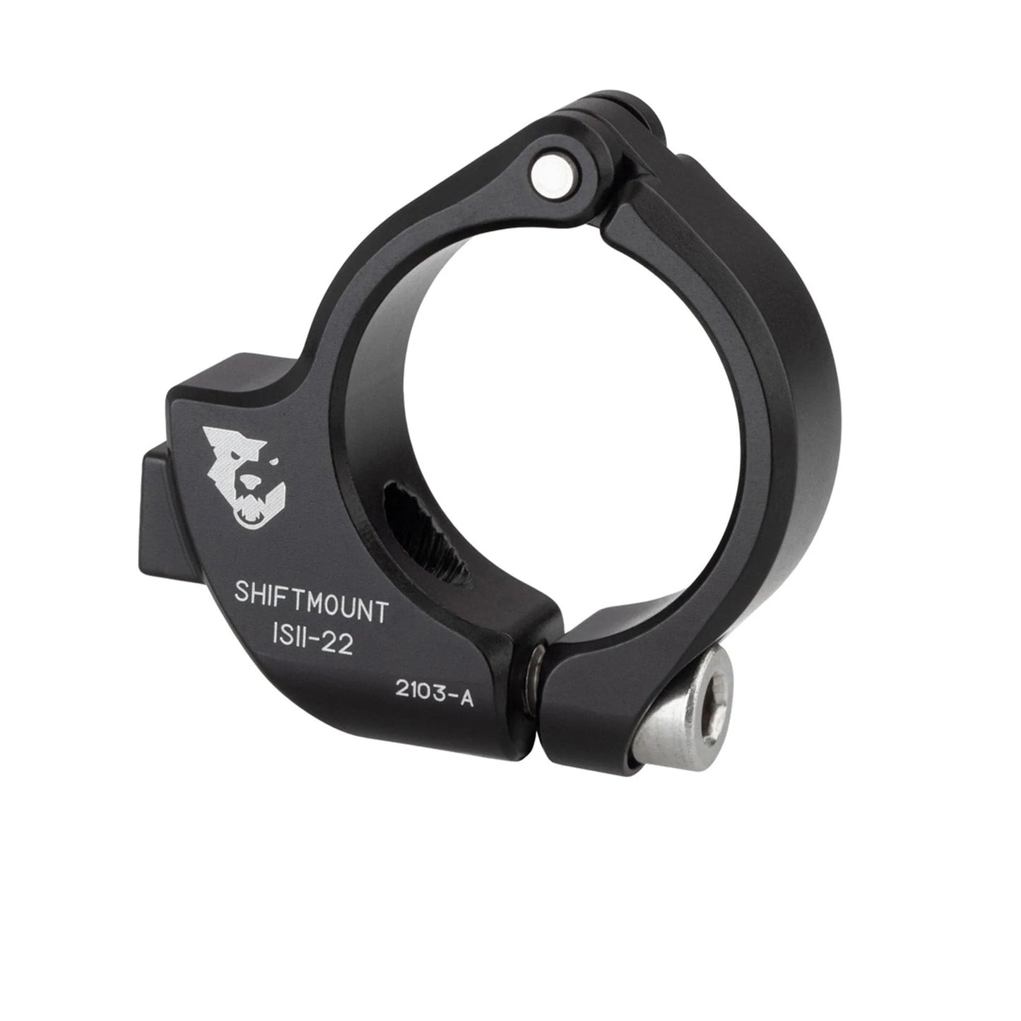 Adaptador de montagem WOLF TOOTH ShiftMount ISEV- 22 Shimano I-SPEC II Shifter > 22 mm Guiador