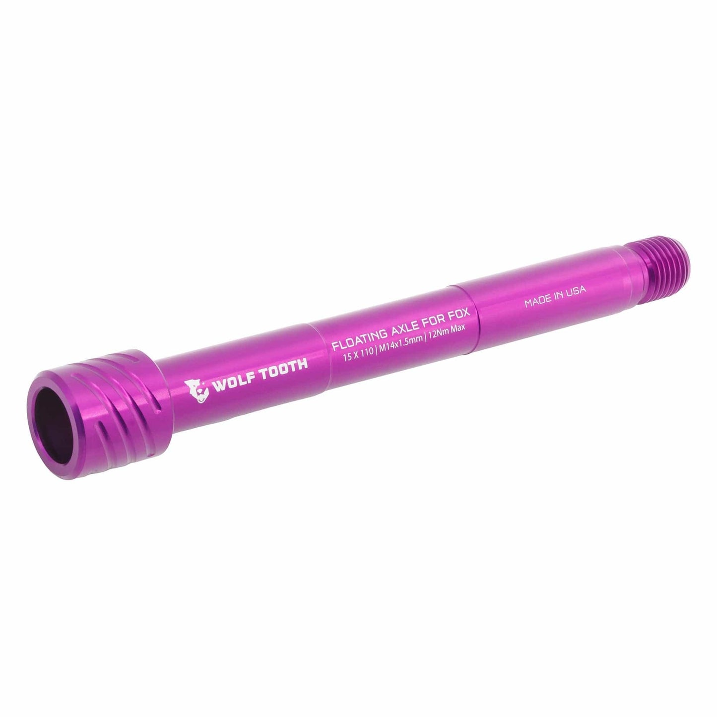 Eixo de roda dianteira WOLF TOOTH para forquilha FOX 36/38 15x110 mm Boost Violet