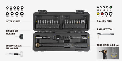 Chave Dinamométrica Torq TOPEAK STICK PRO (4-20 Nm)