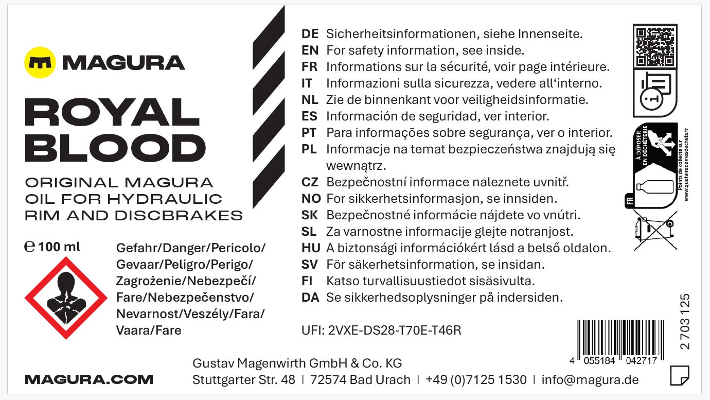 MAGURA ROYAL BLOOD Mineral Brake Fluid (100 ml)