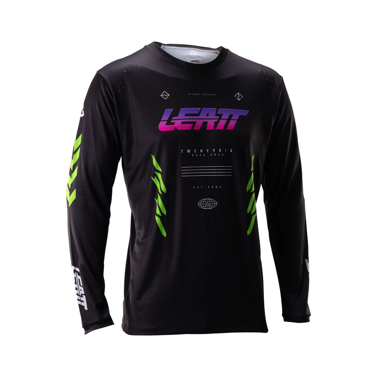 Camisola de manga comprida LEATT MTB GRAVITY 4.0 Preto/Púrpura